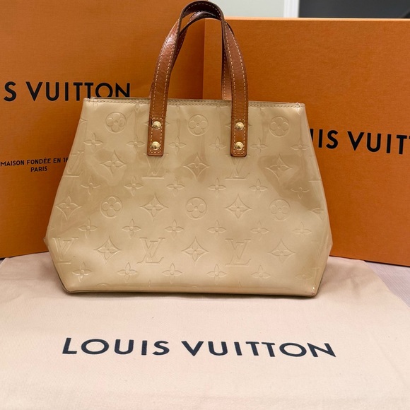 Louis Vuitton Gold Monogram Reade Vernis Tote - Picture 1 of 9